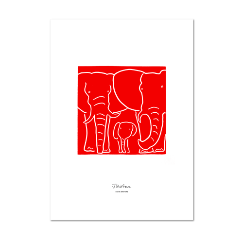 Show details for Elephant Red | Small Print