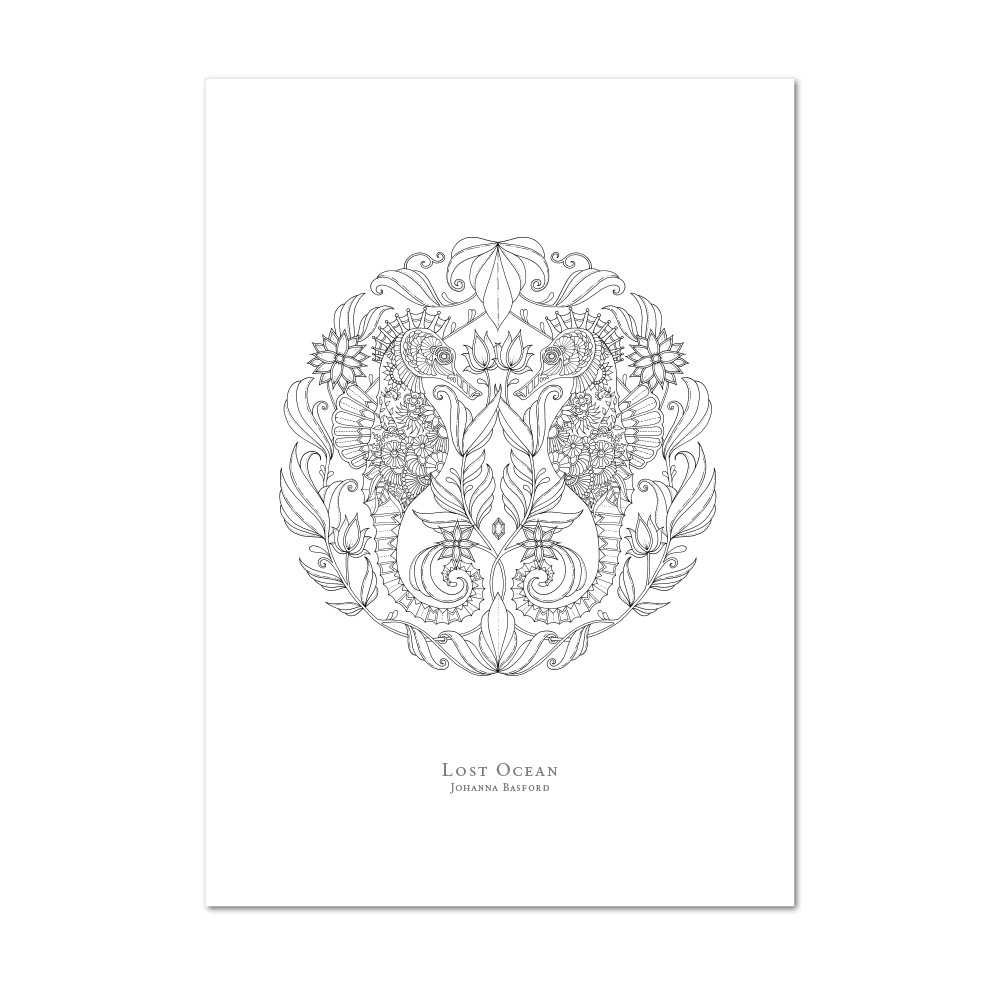 Picture of Lost Ocean | Large Colouring Print